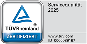 Auto Mangs ist von TÜV Rheinland zertifiziert Bild mit Zertifikat von TÜV-Rheinland